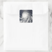 Satelliet-uitzicht van de orkaan Celia Vierkante Sticker (Tas)