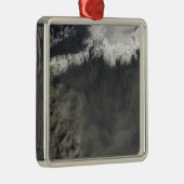 Satelliet uitzicht van een aspluim 4 metalen ornament (Rechts)