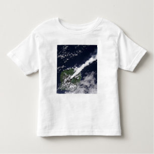 Satelliet uitzicht van een dikke, stoomrijke pluim kinder shirts