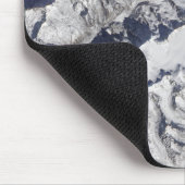 Satelliet-uitzicht van een gletsjer van de Himalay Muismat (Hoek)