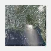 Satelliet-uitzicht van een olieramp magneet (Voorkant)