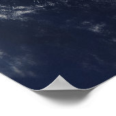 Satelliet-uitzicht van een olieramp poster (Hoek)