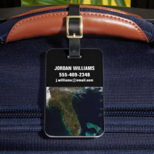 Satelliet Uitzicht van Florida. Bagagelabel