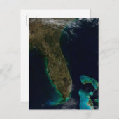 Satelliet Uitzicht van Florida. Briefkaart (Voorkant / Achterkant)