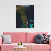 Satelliet Uitzicht van Florida. Canvas Afdruk (Insitu (Woonkamer))