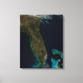 Satelliet Uitzicht van Florida. Canvas Afdruk (Voorkant)