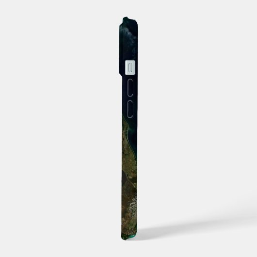 Satelliet Uitzicht van Florida. iPhone 15 Case (Linkerkant)