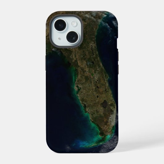 Satelliet Uitzicht van Florida. iPhone 15 Case (Achterkant)