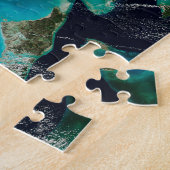 Satelliet Uitzicht van Florida. Legpuzzel (Zijkant)