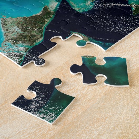 Satelliet Uitzicht van Florida. Legpuzzel (Zijkant)