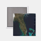 Satelliet Uitzicht van Florida. Magneet (Voorkant / Achterkant)