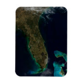 Satelliet Uitzicht van Florida. Magneet (Verticaal)