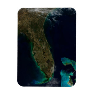 Satelliet Uitzicht van Florida. Magneet