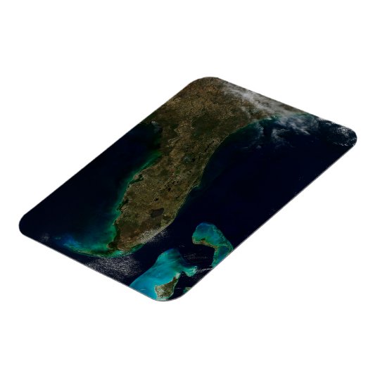 Satelliet Uitzicht van Florida. Magneet (Linkerzijde)