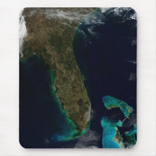 Satelliet Uitzicht van Florida. Muismat (Voorkant)