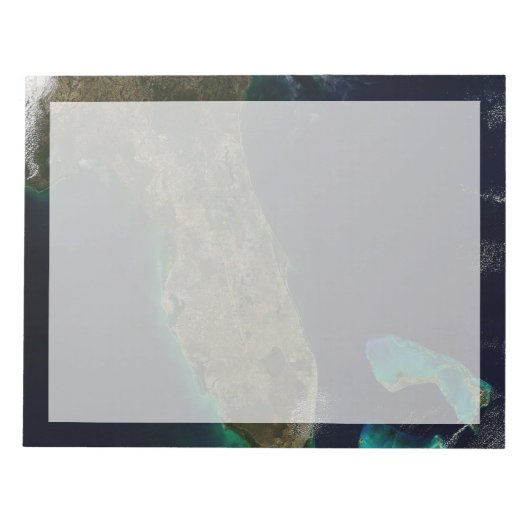 Satelliet Uitzicht van Florida. Notitieblok (Voorkant)
