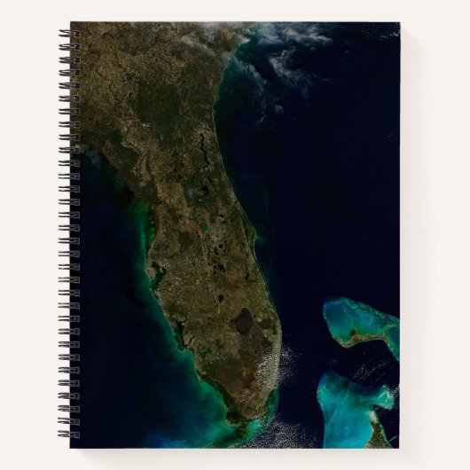 Satelliet Uitzicht van Florida. Notitieboek (Voorkant)