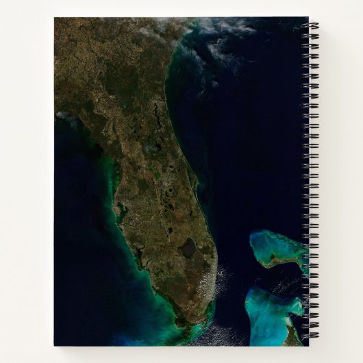Satelliet Uitzicht van Florida. Notitieboek (Achterkant)