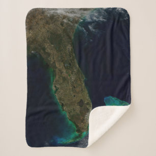 Satelliet Uitzicht van Florida. Sherpa Deken