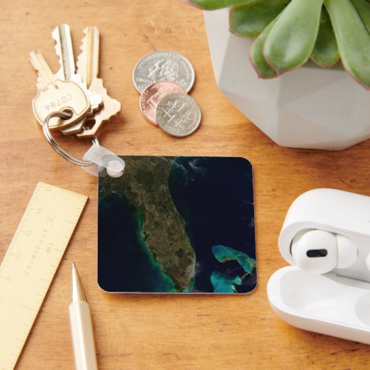 Satelliet Uitzicht van Florida. Sleutelhanger (Bureau)