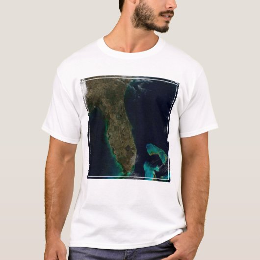 Satelliet Uitzicht van Florida. T-shirt (Voorkant)