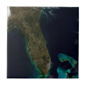 Satelliet Uitzicht van Florida. Tegeltje (Voorkant)