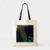 Satelliet Uitzicht van Florida. Tote Bag (Voorkant)