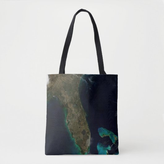 Satelliet Uitzicht van Florida. Tote Bag (Voorkant)