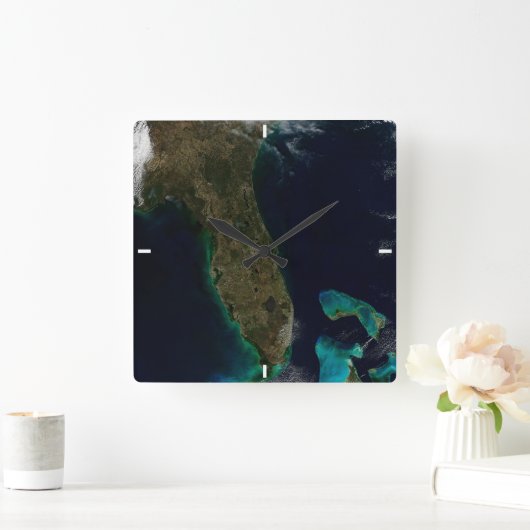 Satelliet Uitzicht van Florida. Vierkante Klok (Huis)
