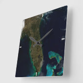 Satelliet Uitzicht van Florida. Vierkante Klok (Hoek)
