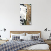 Satelliet-uitzicht van het Andes-gebergte Canvas Afdruk (Insitu (Slaapkamer))