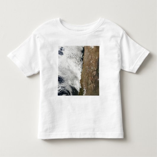 Satelliet-uitzicht van het Andes-gebergte Kinder Shirts (Voorkant)
