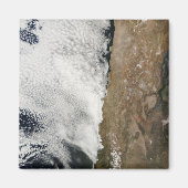 Satelliet-uitzicht van het Andes-gebergte Magneet (Voorkant)