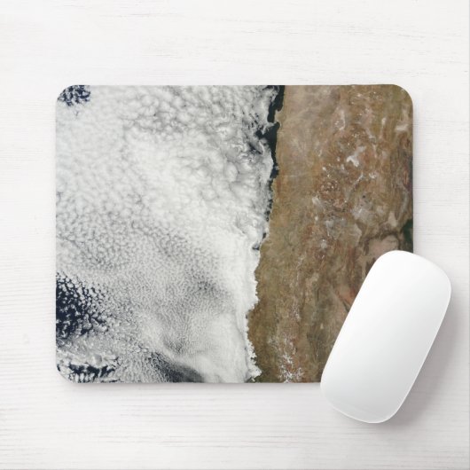 Satelliet-uitzicht van het Andes-gebergte Muismat (Met muis)