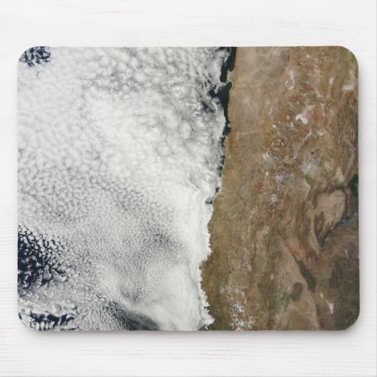 Satelliet-uitzicht van het Andes-gebergte Muismat (Voorkant)