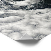 Satelliet-uitzicht van het Andes-gebergte Poster (Hoek)