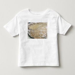 Satelliet-uitzicht van het Tibetaanse Plateau Kinder Shirts