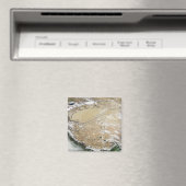Satelliet-uitzicht van het Tibetaanse Plateau Magneet (Insitu (Vaatwasser))