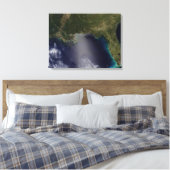 Satelliet-uitzicht van het zuidoosten van de Veren Canvas Afdruk (Insitu (Slaapkamer))