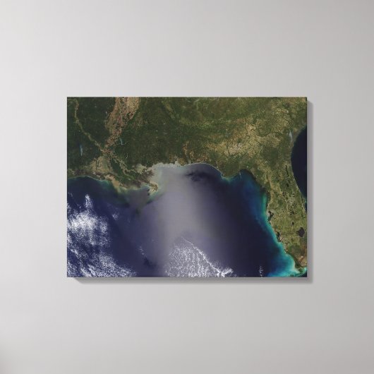 Satelliet-uitzicht van het zuidoosten van de Veren Canvas Afdruk (Voorkant)