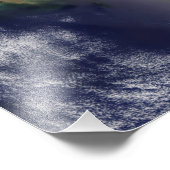 Satelliet-uitzicht van het zuidoosten van de Veren Foto Afdruk (Hoek)