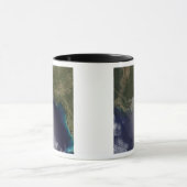 Satelliet uitzicht van het Zuidoosten van de Veren Mok (Midden)