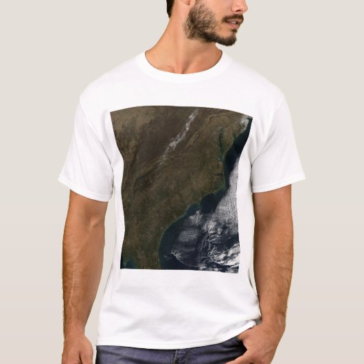Satelliet-uitzicht van het zuidoosten van de Veren T-shirt (Voorkant)