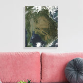 Satelliet-uitzicht van Indochina Canvas Afdruk (Insitu (Woonkamer))