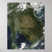 Satelliet-uitzicht van Indochina Poster (Voorkant)