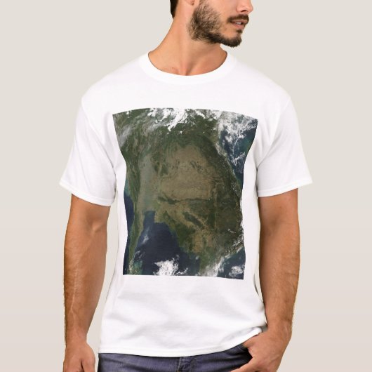 Satelliet-uitzicht van Indochina T-shirt (Voorkant)