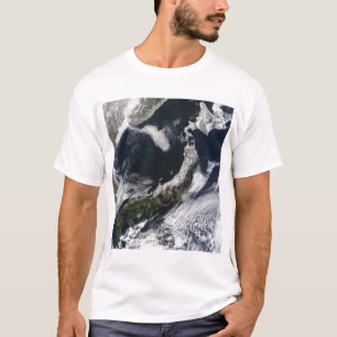 Satelliet-uitzicht van Japan T-shirt