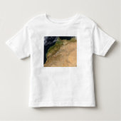 Satelliet-uitzicht van Marokko Kinder Shirts (Voorkant)