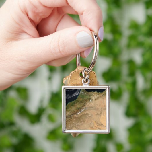 Satelliet-uitzicht van Marokko Sleutelhanger (Hand)