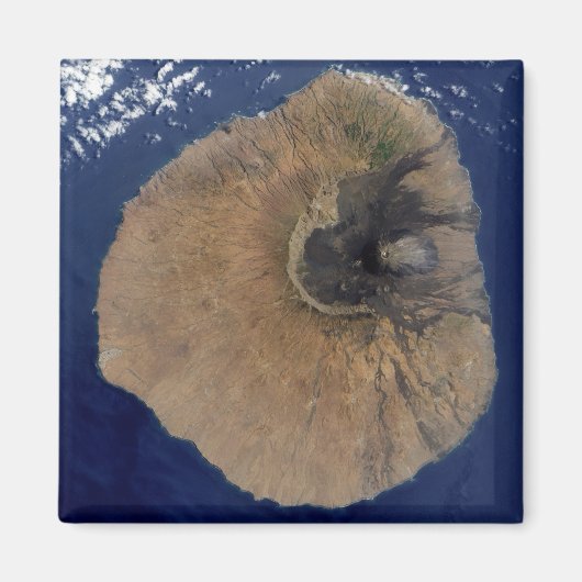Satelliet-uitzicht van Mount Fogo Magneet (Voorkant)